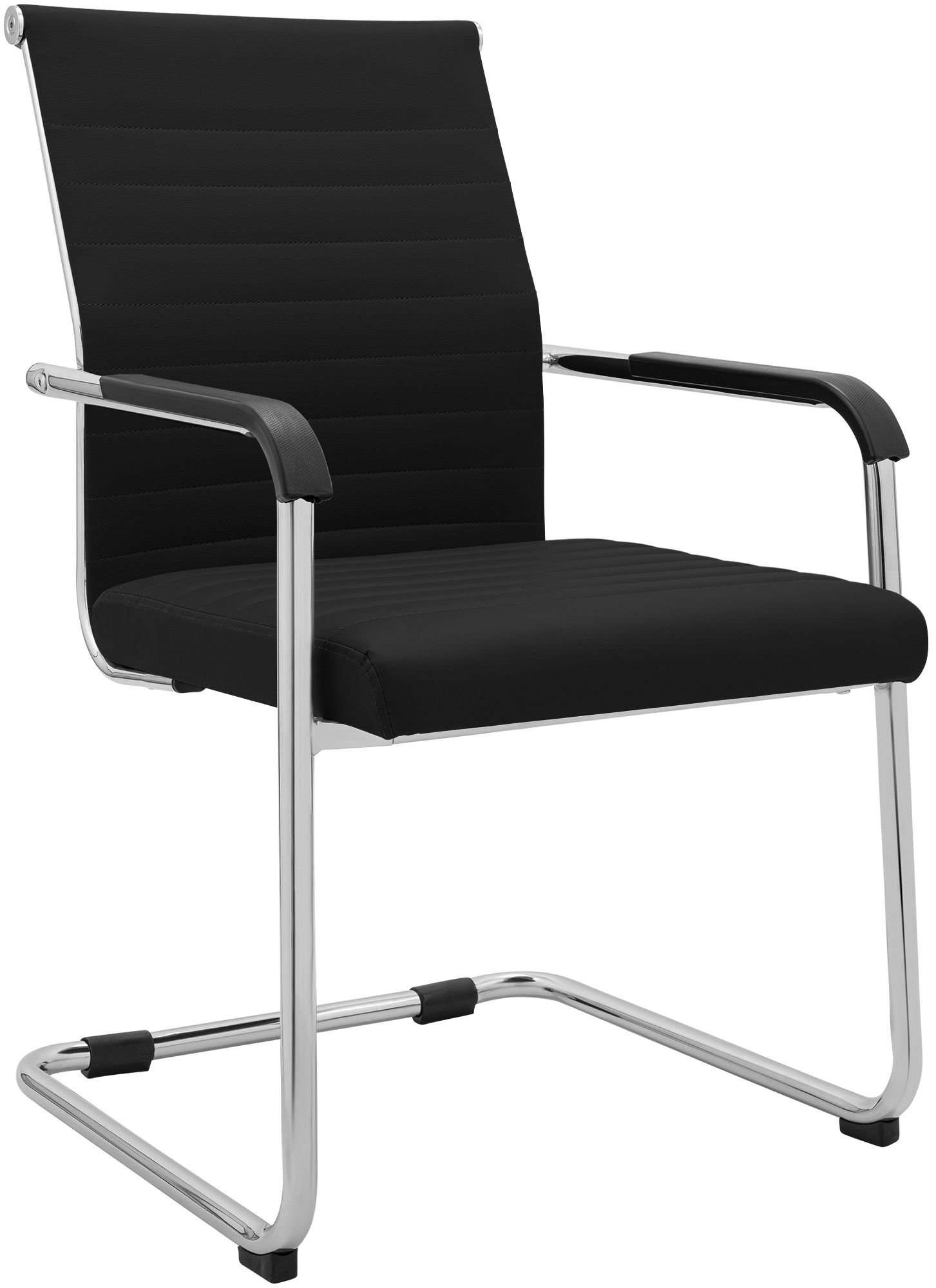 Sedia cantilever Hakon in similpelle