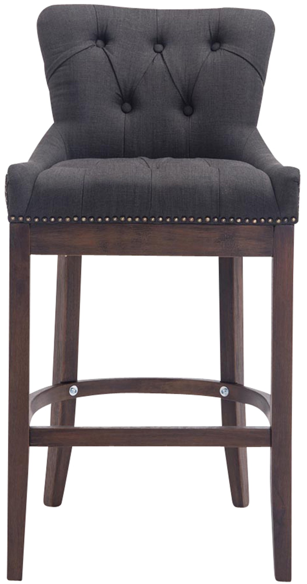 Sgabello Lakewood stoffa antico-scuro