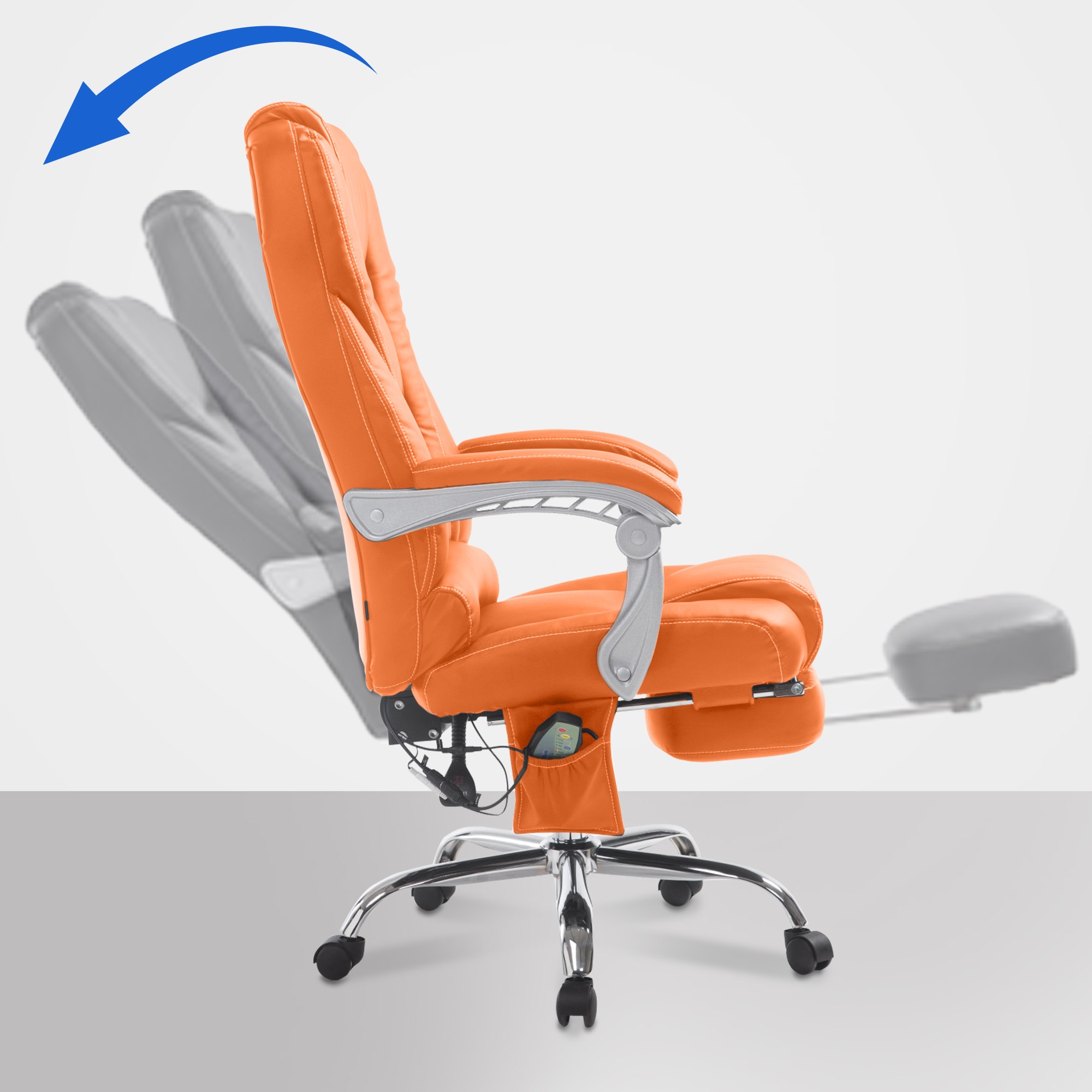 Sedia da ufficio Pacific con funzione massaggio in similpelle
