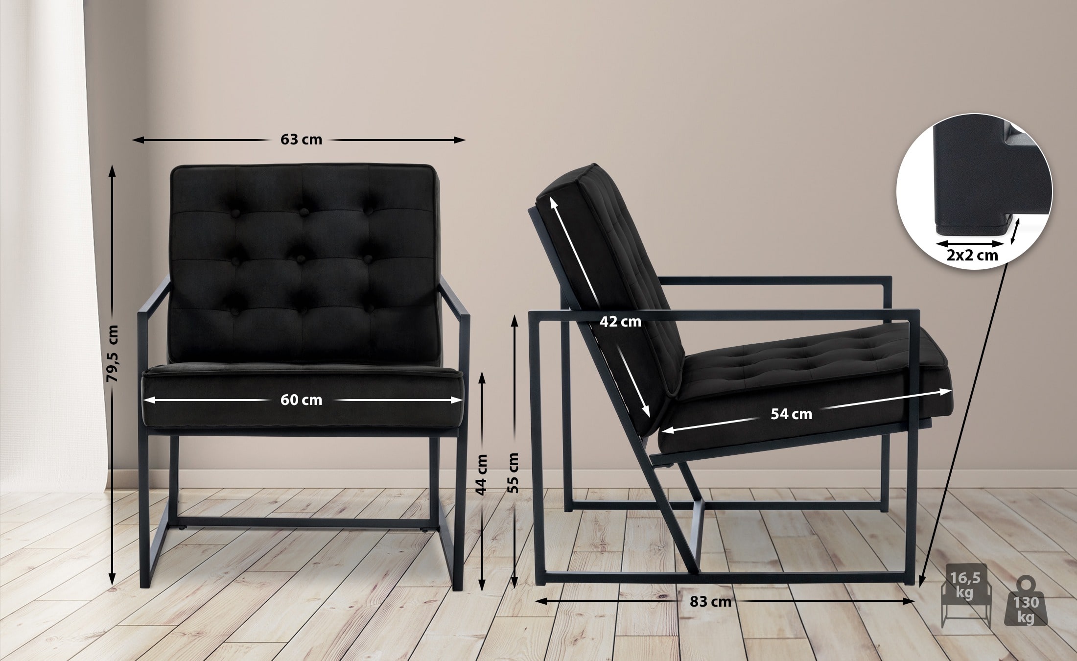 Lounger Avon Velvet