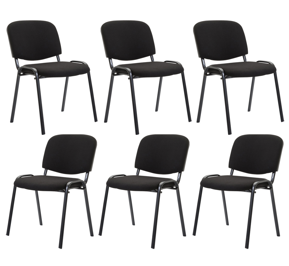 Set 6x Sedie Ufficio Ken In Tessuto