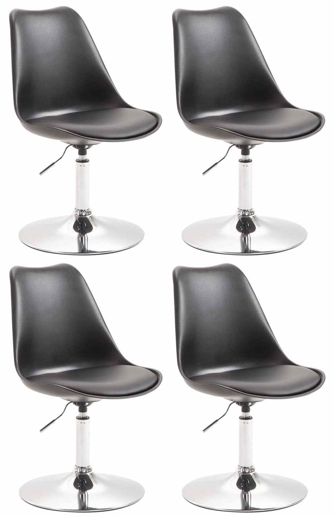 Set di 4 sedie da pranzo Maverick Plastic