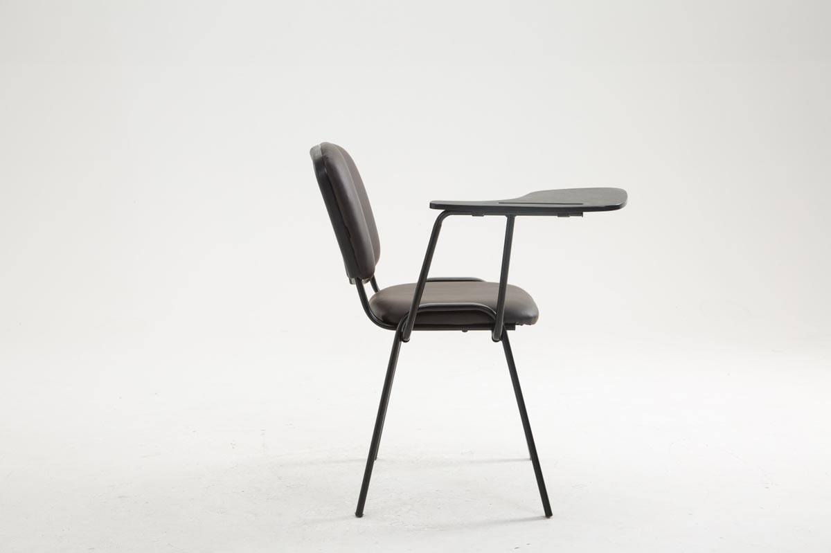 Sedia Ken in similpelle con tavolino ribaltabile