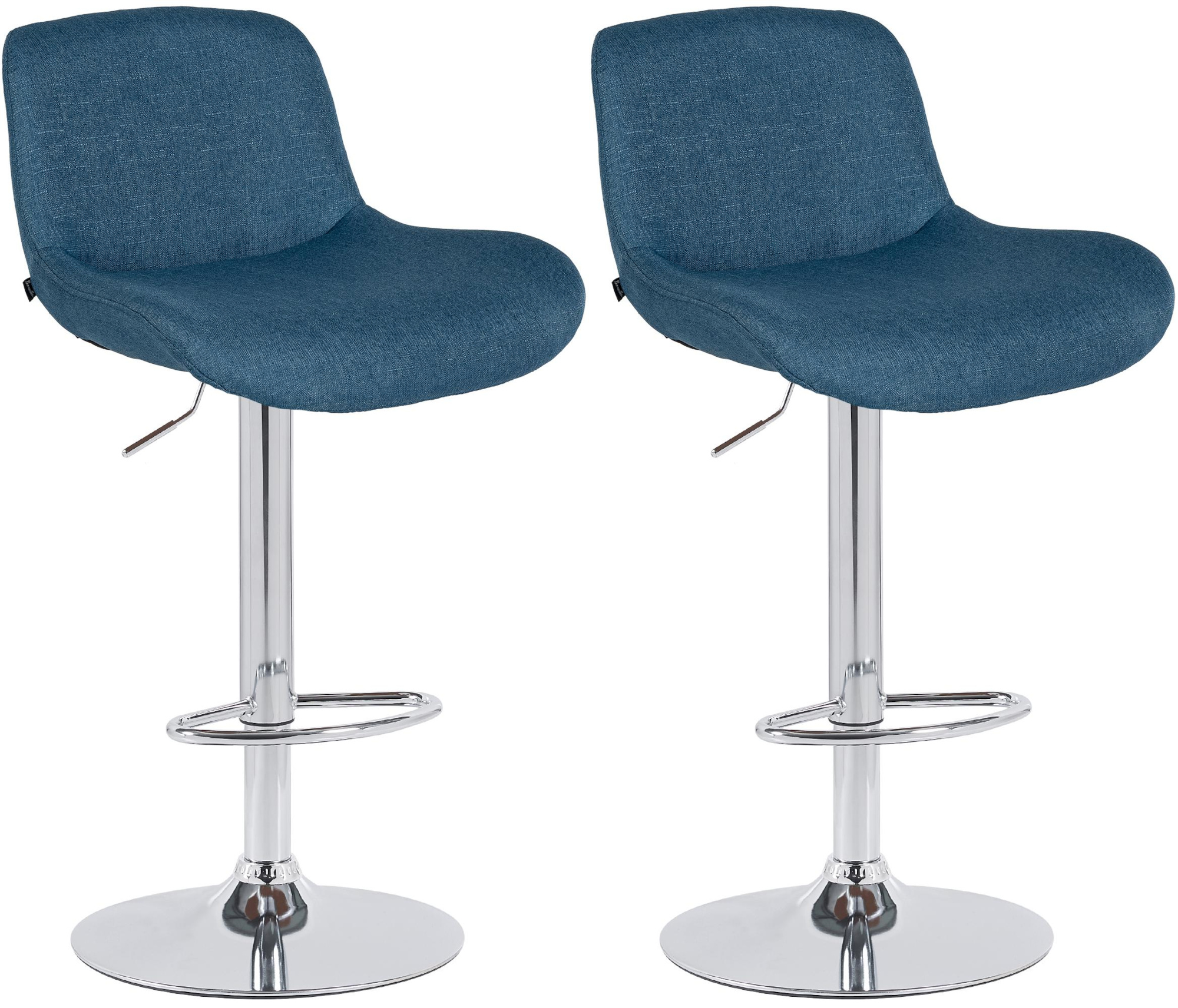 Set di 2 sgabelli da bar Solon cromo
