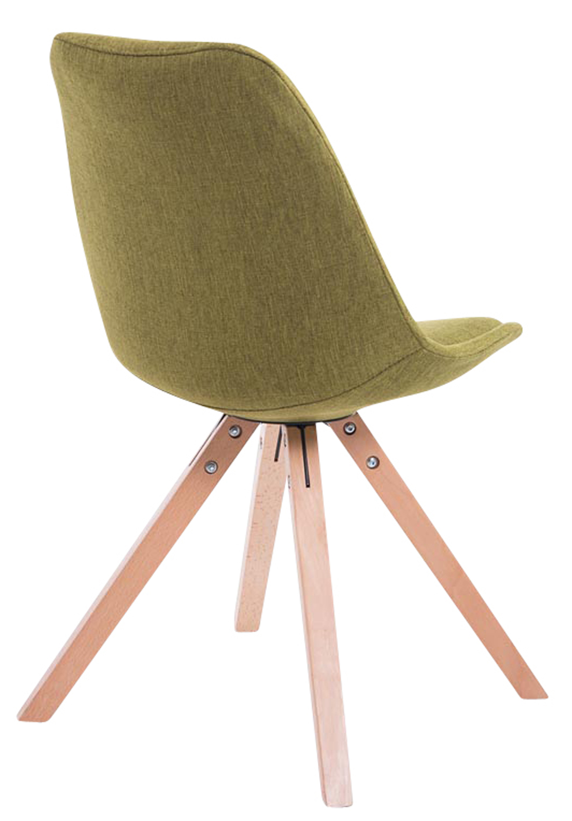 Set di 4 sedie per visitatori Toulouse Fabric Square