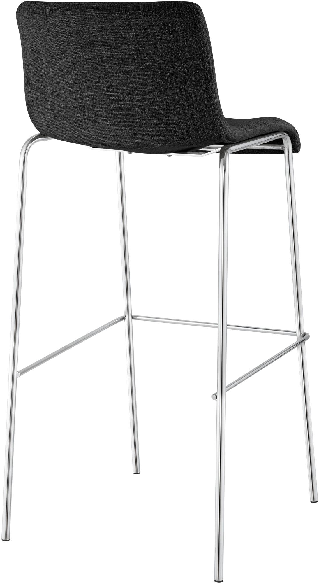 Set da 2 sgabelli da bar Hover in tessuto con base a 4 gambe