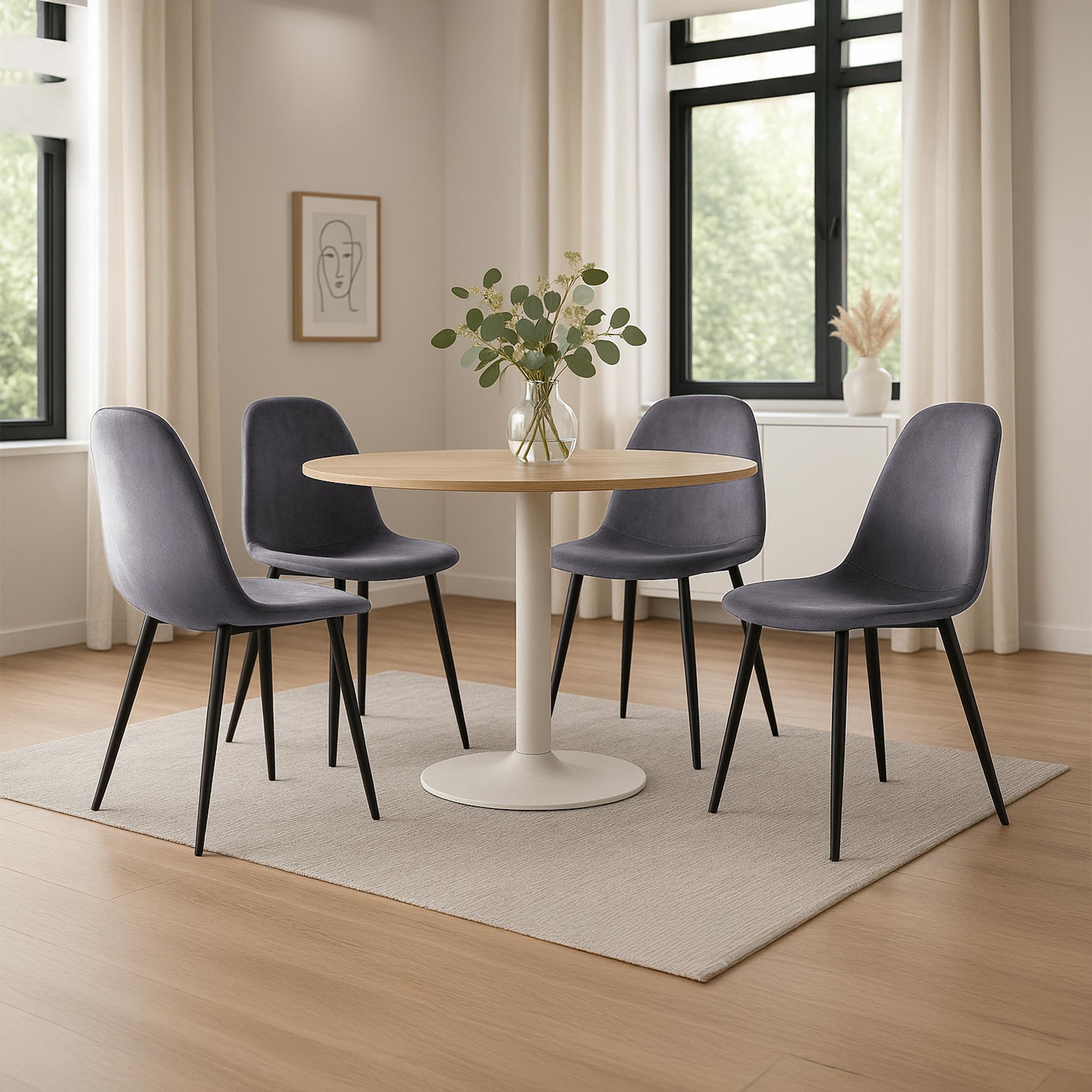 Set di 4 sedie da pranzo Napier