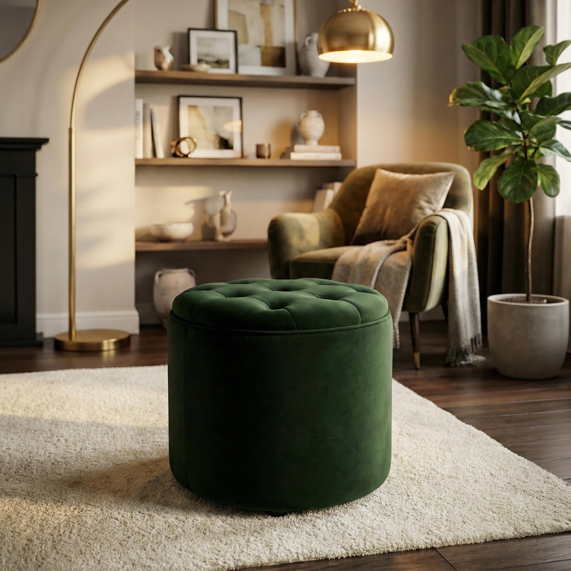 Pouf Pantin in velluto