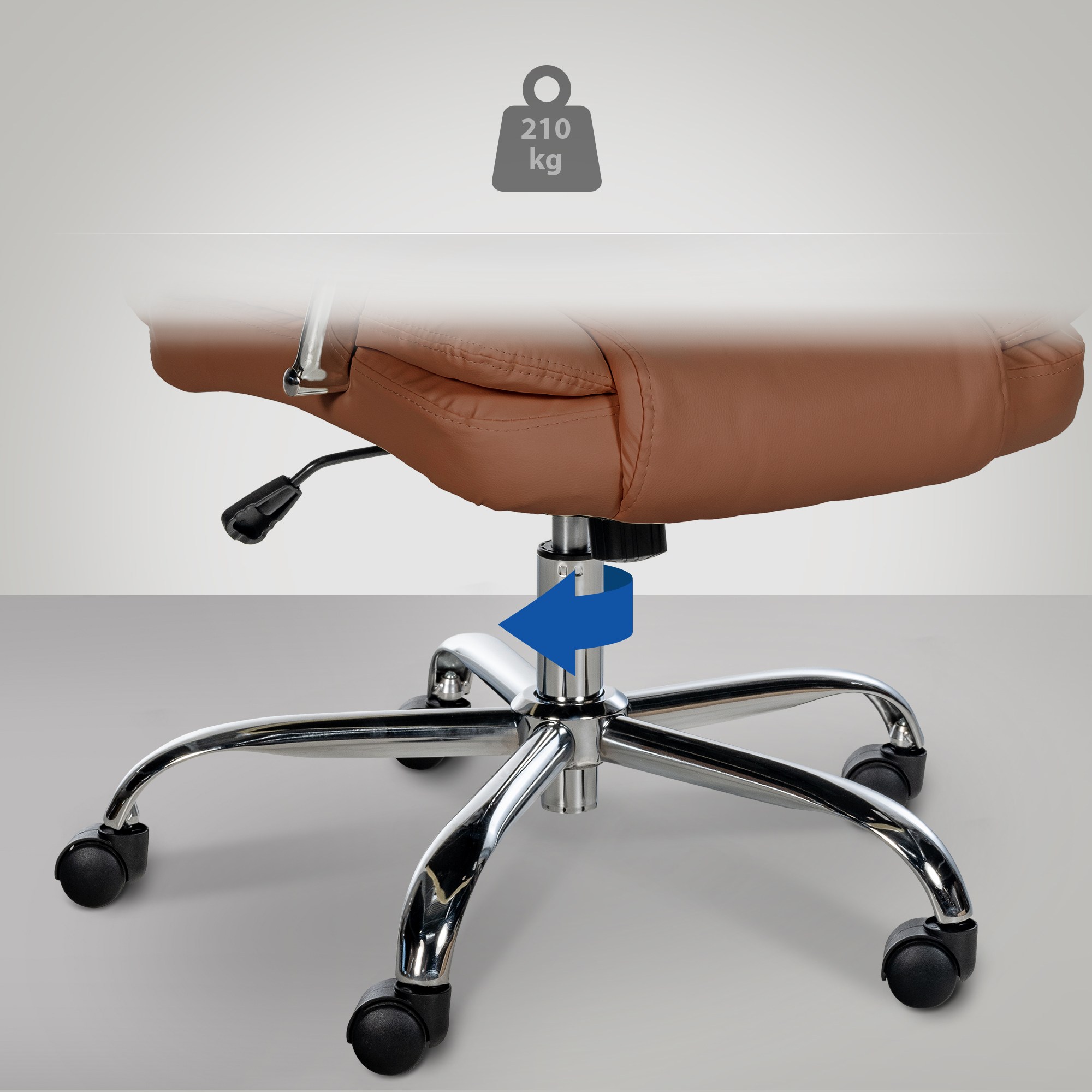 Poltrona ufficio XXL Xanthos in similpelle