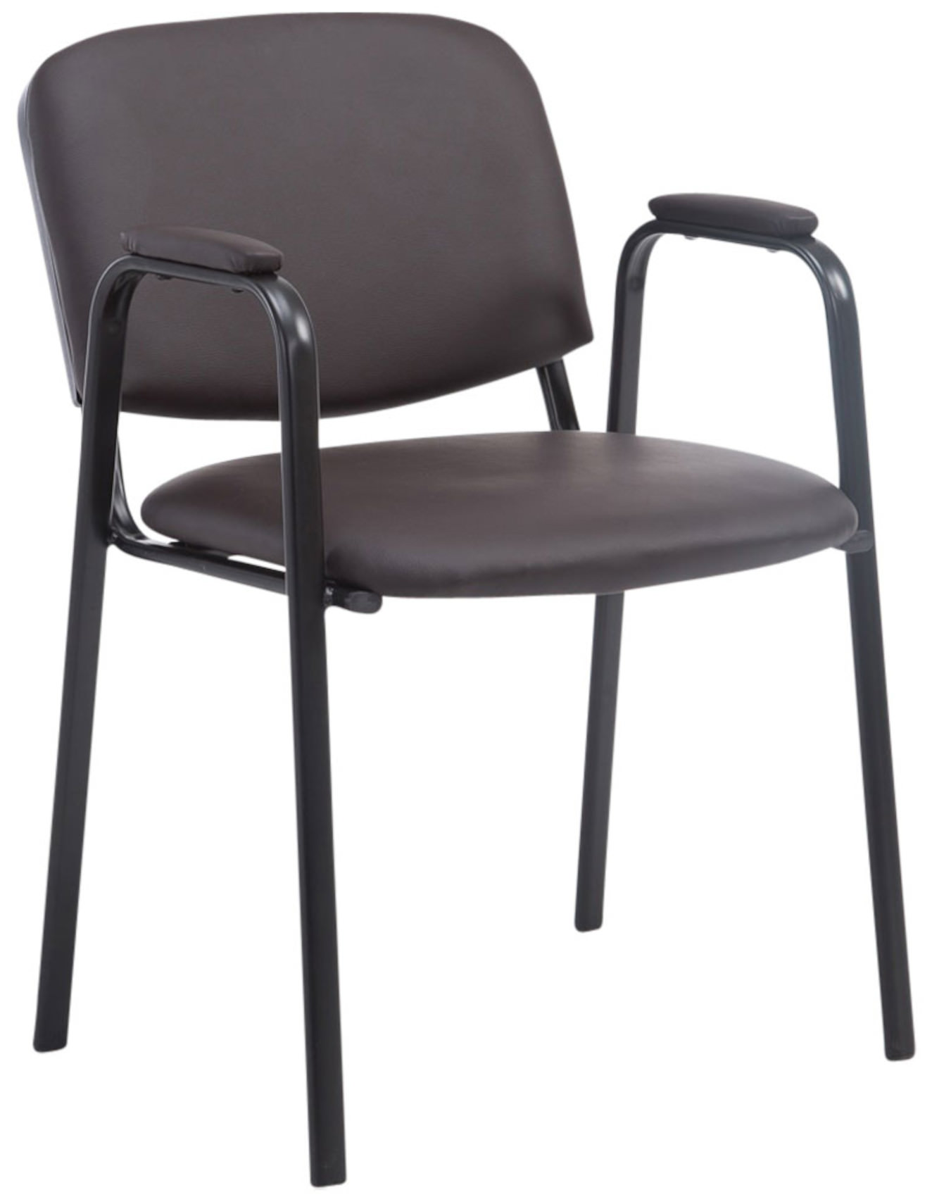 Set di 4 Sedie Impilabili Ken Pro in Ecopelle