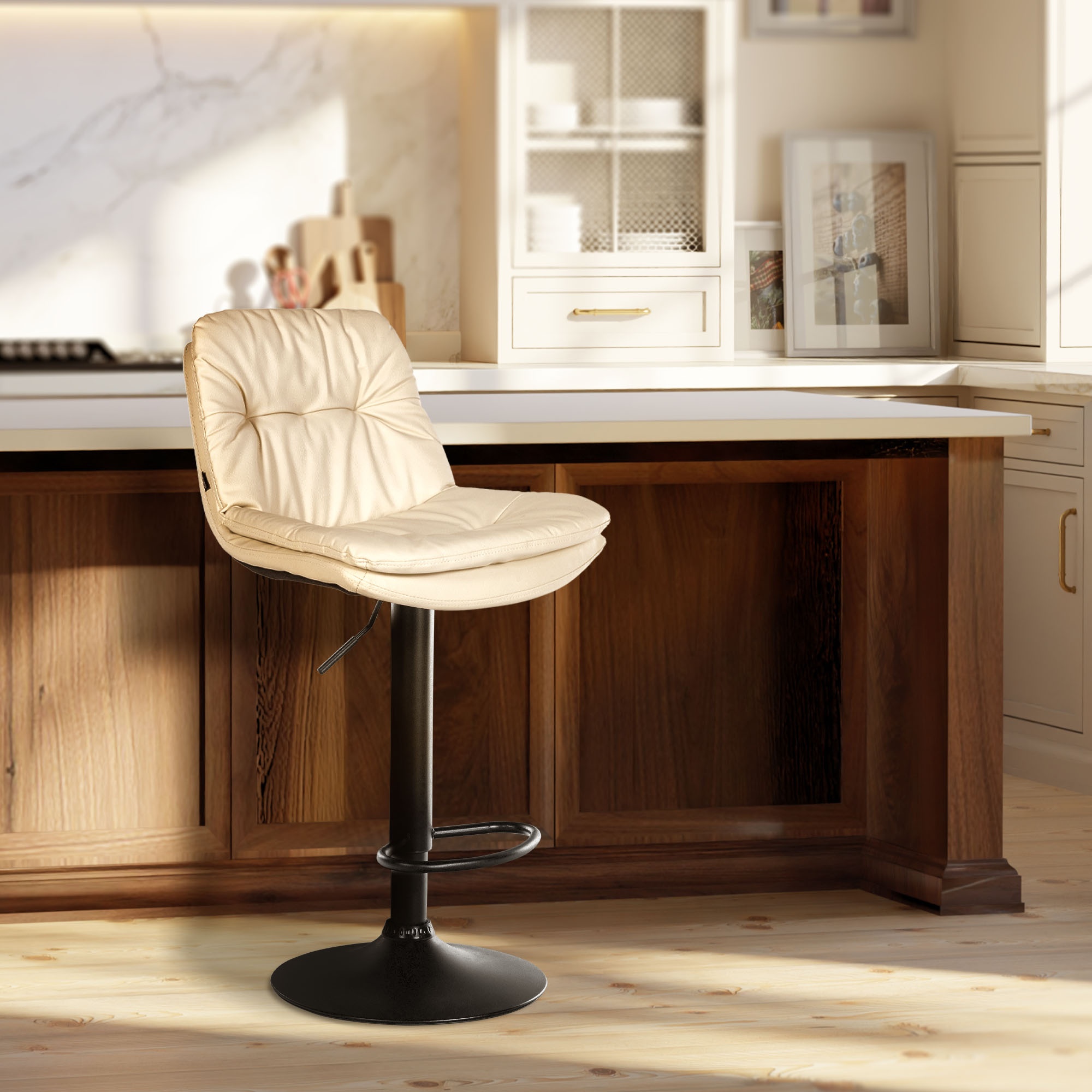 Sgabello da bar in similpelle Laurel