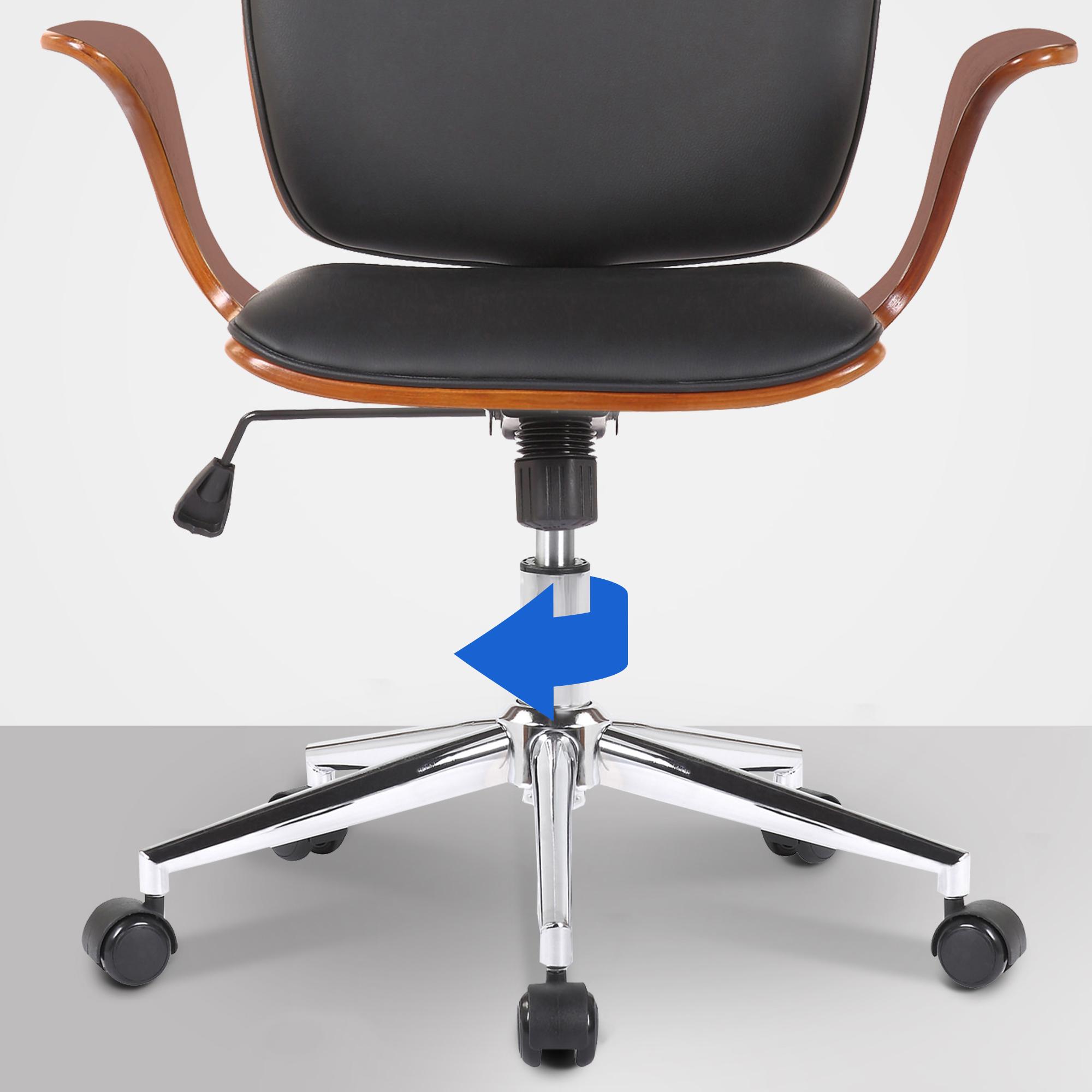 Sedia da ufficio Burbank con schienale