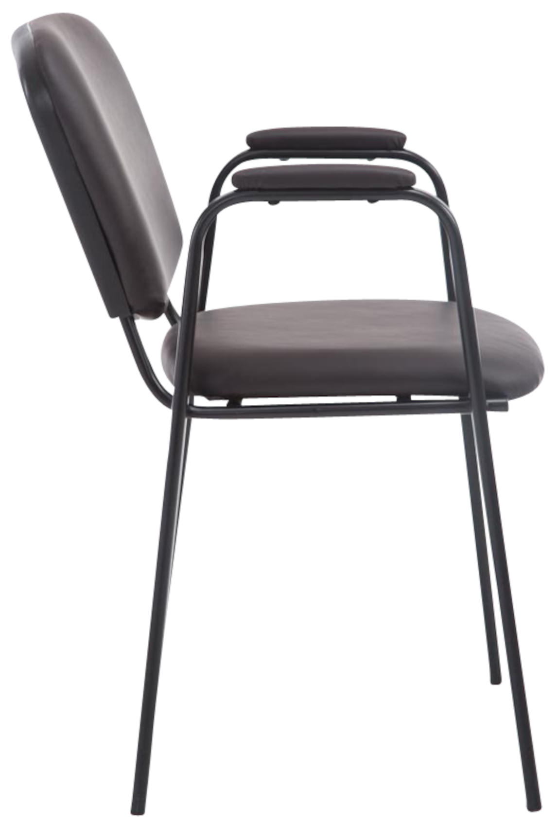 Set di 4 Sedie Impilabili Ken Pro in Ecopelle