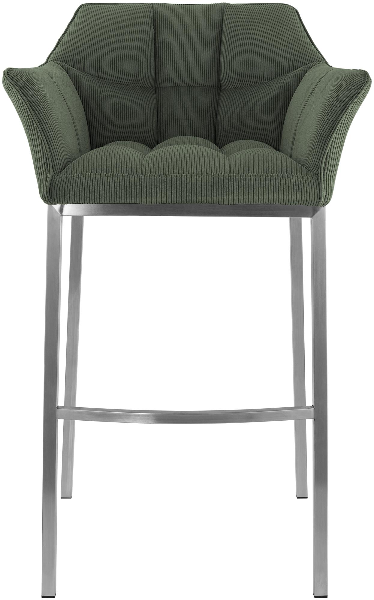 Sgabello Bar Damaso con Rivestimento In Corda e Base a Quattro Gambe