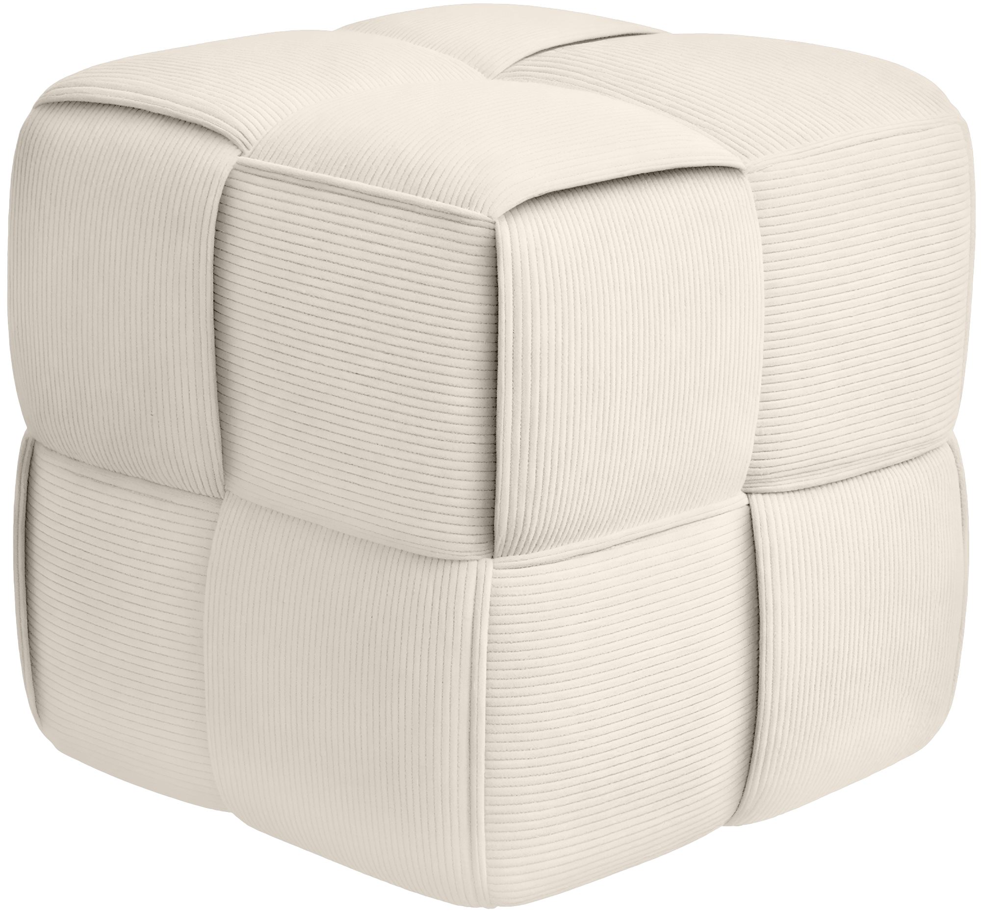 Pouf in Velluto a Coste Forinta