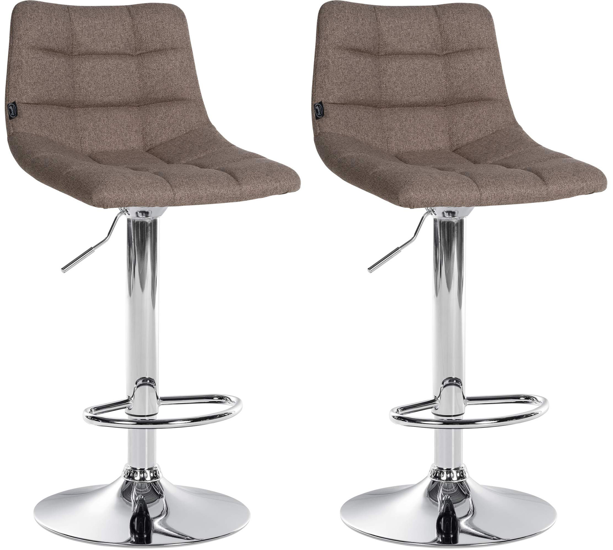 Set di 2 sgabelli da bar Jerry Fabric