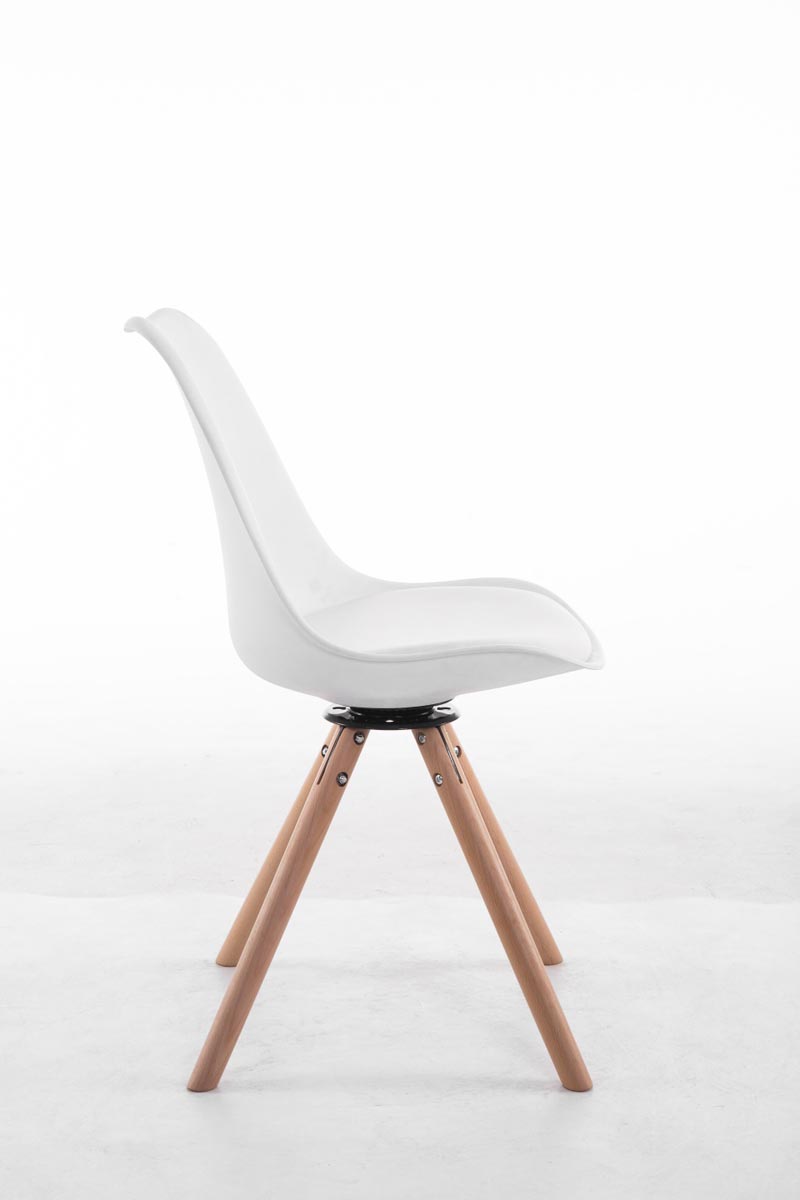 Sedia design Troyes Girevole Similpelle Rotondo