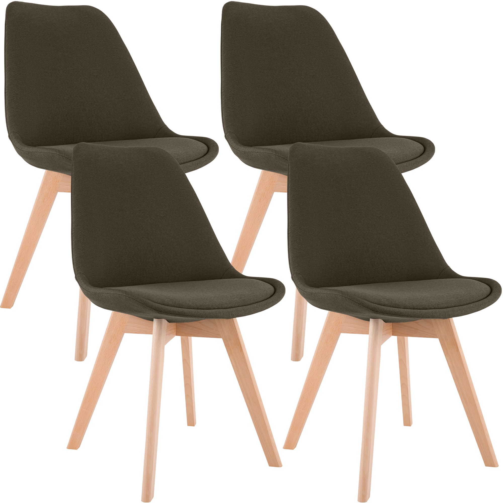 Set 4 sedie da pranzo Linares eleganti e confortevoli per ogni ambiente