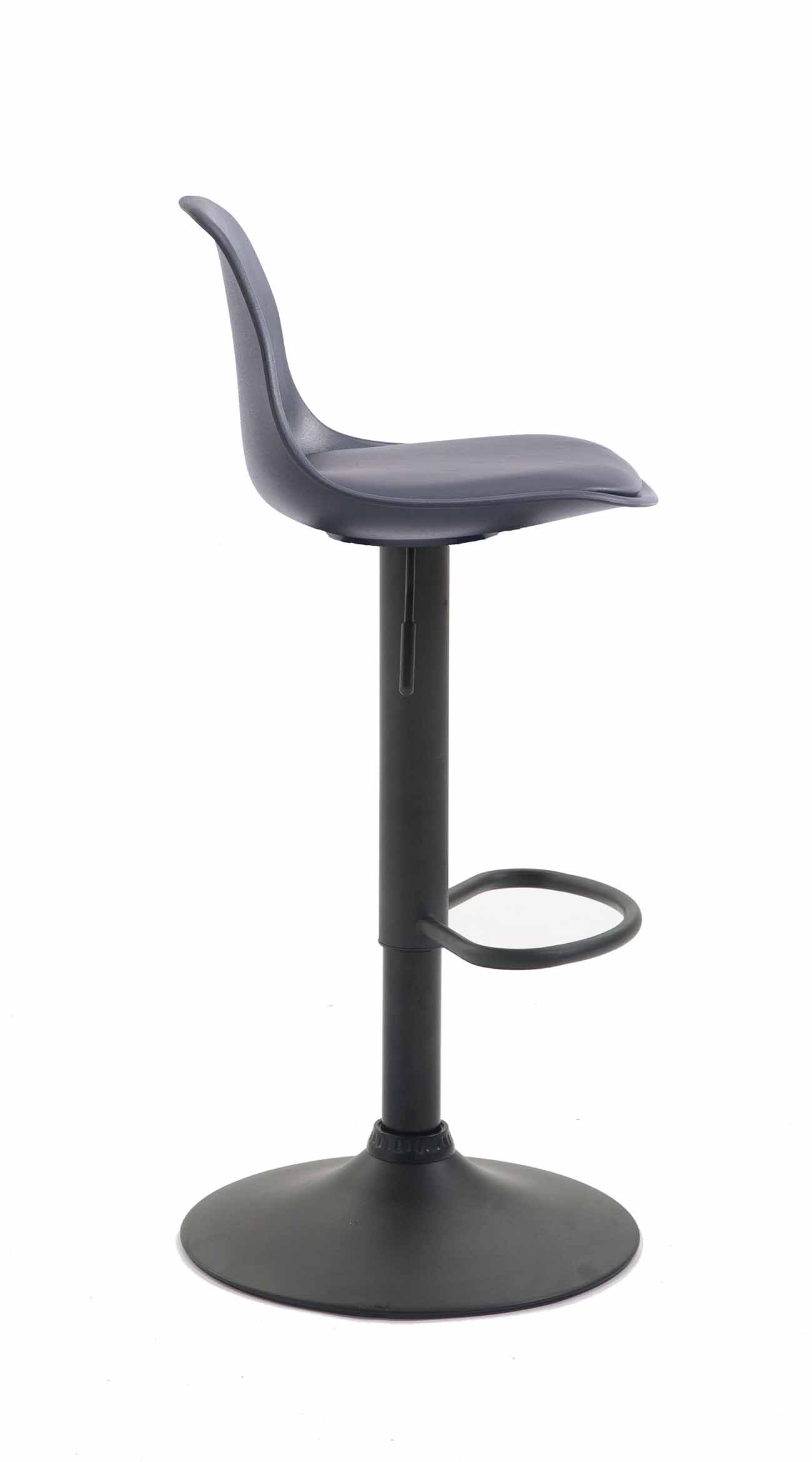 Sgabello di design KIEL in polipropilene e similpelle