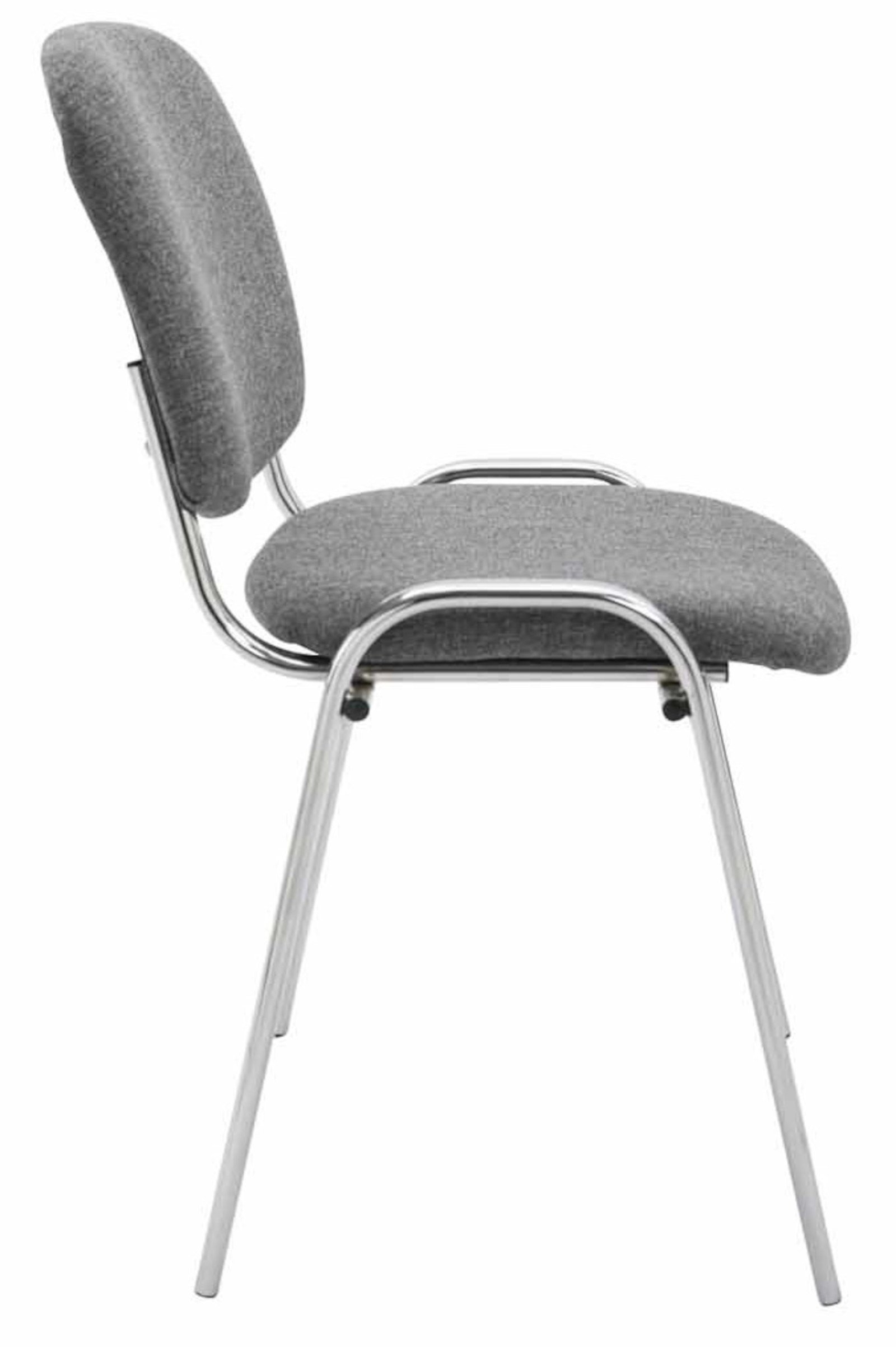 Set di 4 sedie Ken Chrome in tessuto