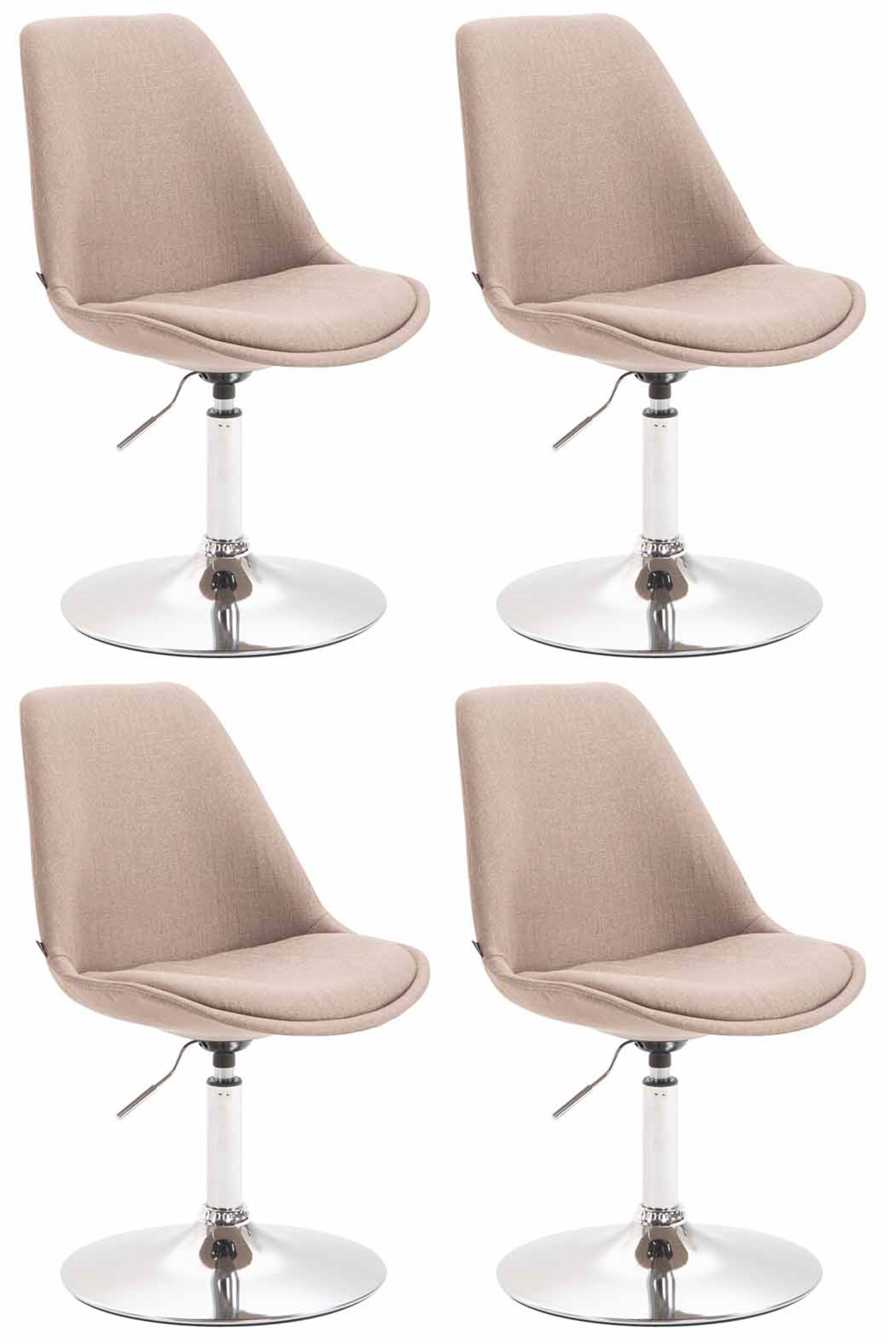 Set di 4 sedie da pranzo in tessuto Maverick